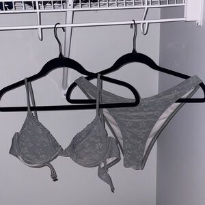 Sage Green Lace Bikini Set - Women's Intimates